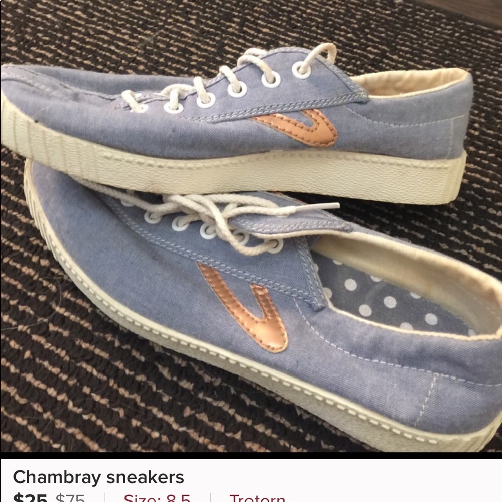 Chambray sneakers